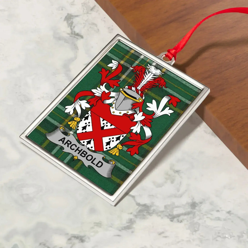 Archbold Family Crest Personalized Ornament product