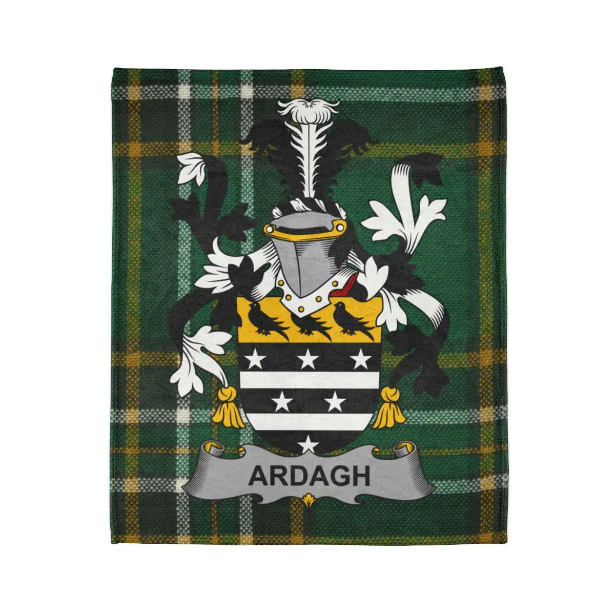 Ardagh Family Crest Tartan Design Blanket