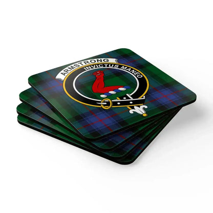 Armstrong Clan Crest Badge Coaster Set product