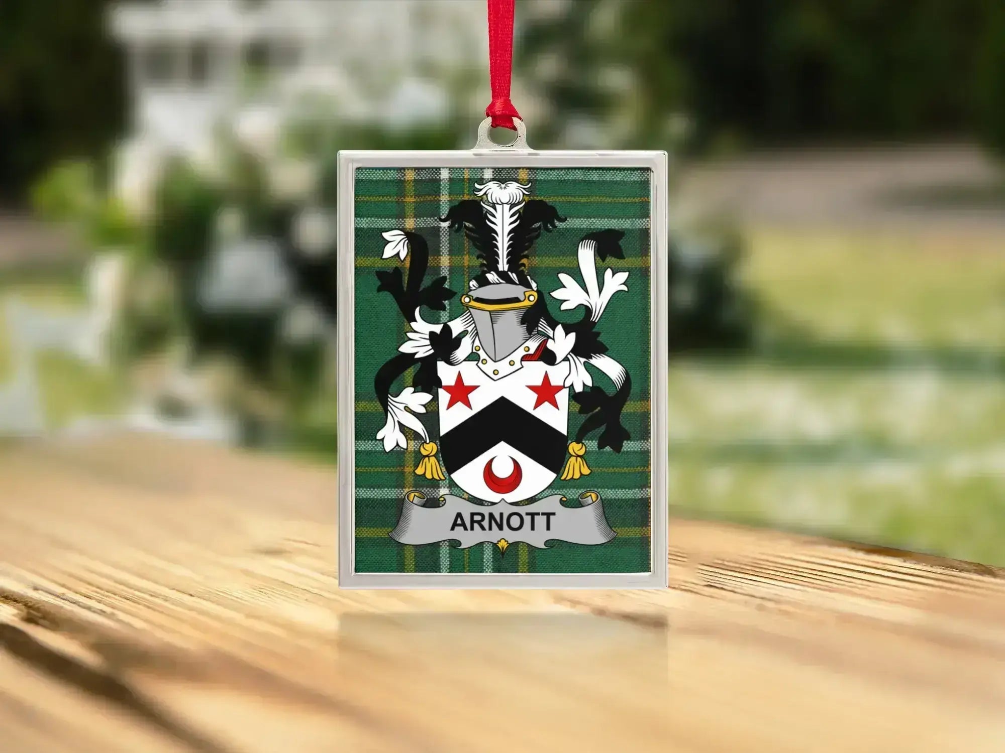 Custom Arnott Family Crest Hanging Ornament product