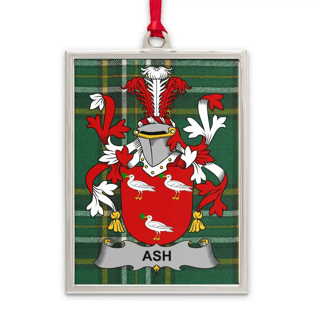 Ash Family Crest Plaid Background Ornament product type