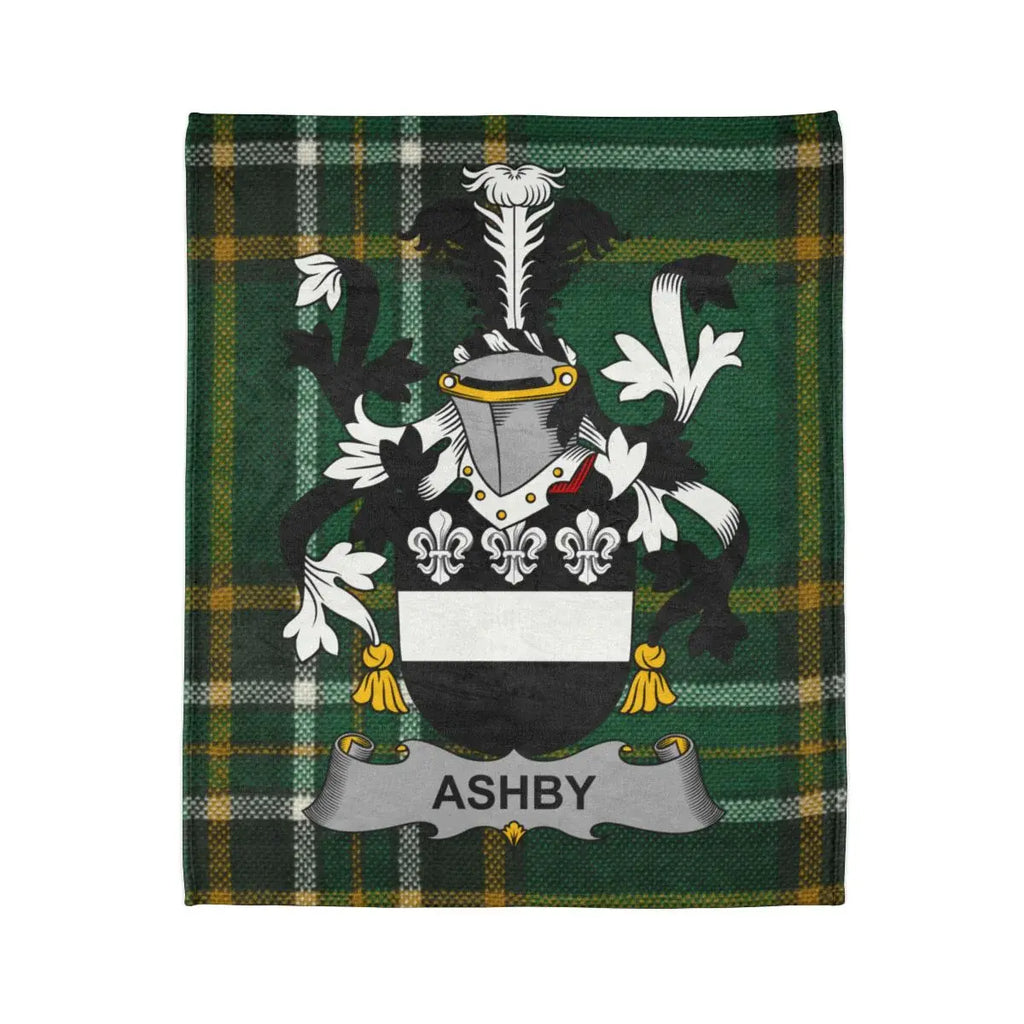 Ashby Tartan Family Crest Blanket Design