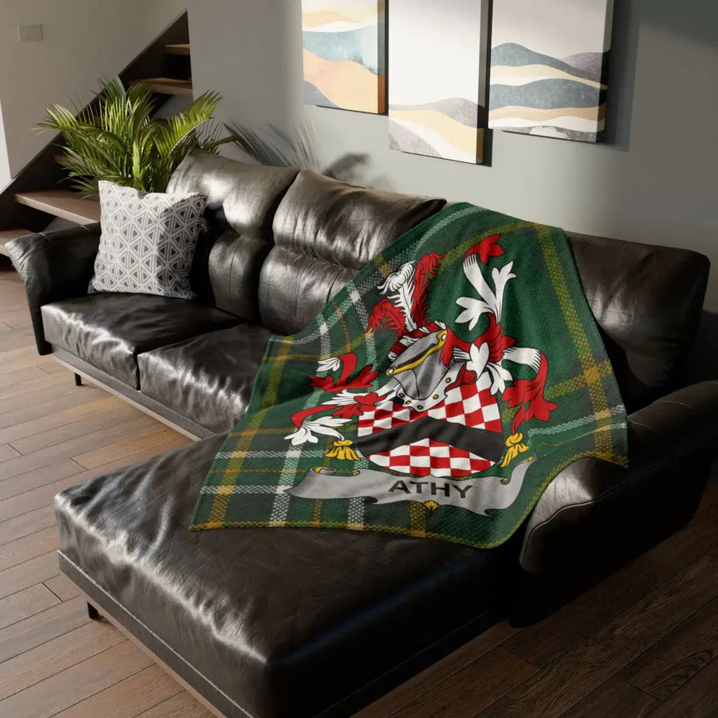 Luxurious Personalized Family Crest Blanket