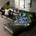 Family Crest Decor Blanket With Atkins Design Pattern
