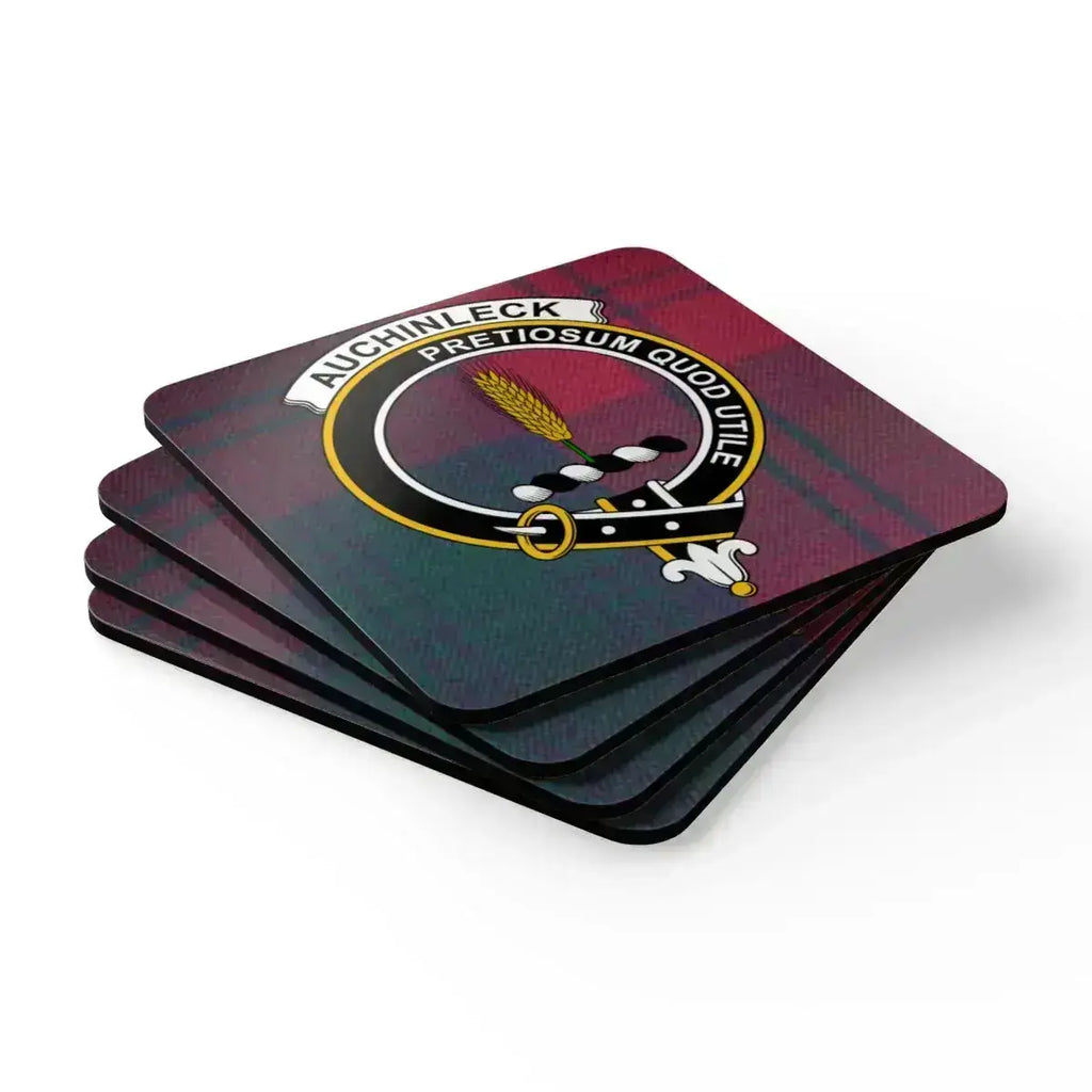 Auchinleck Tartan Modern Clan Crest Coasters product