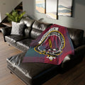 Auchinleck Embroidered Luxury Throw Blanket