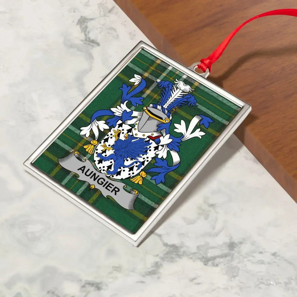 Family Crest Personalized Christmas Ornament product