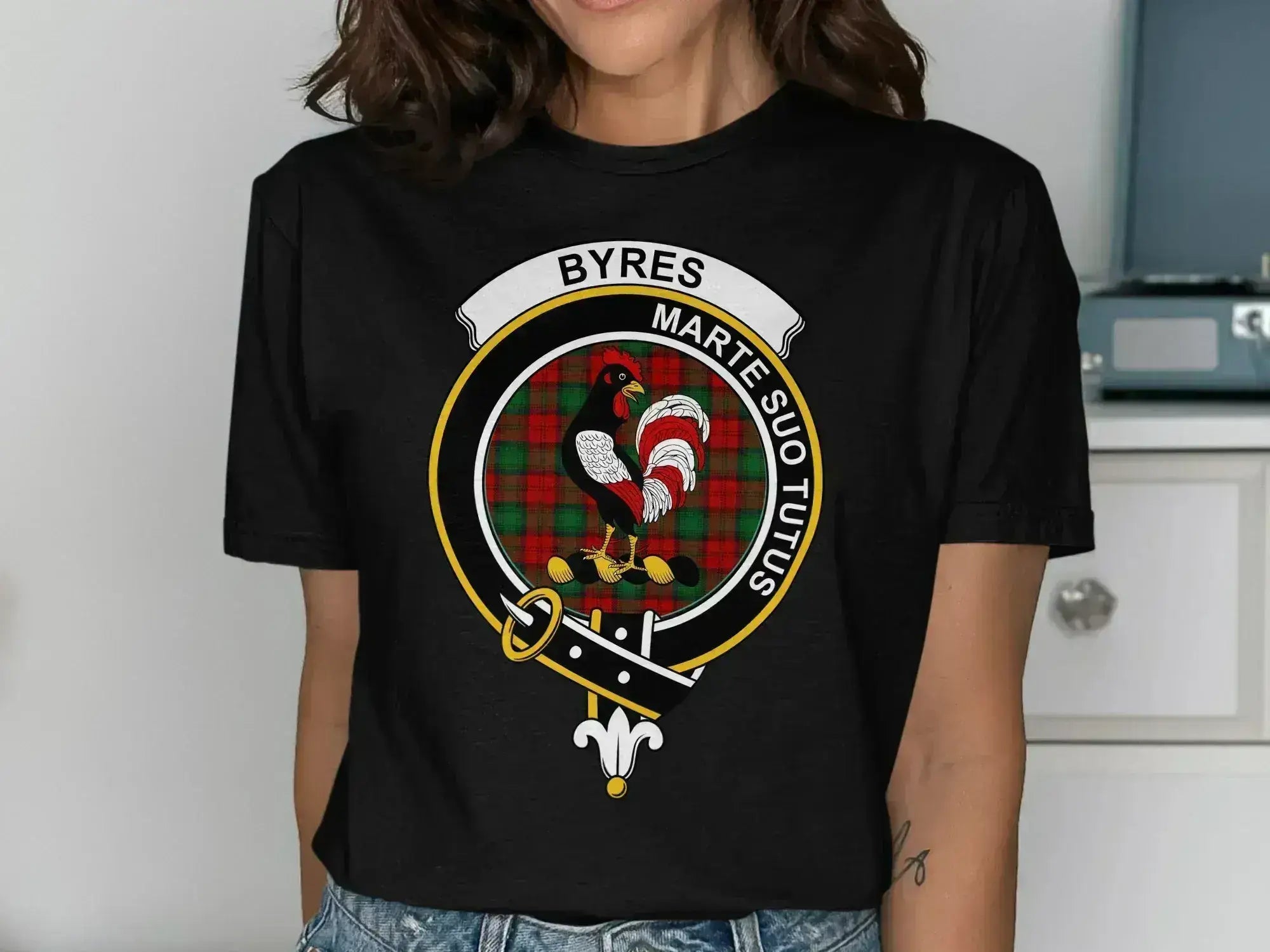 BYRES Marte Suo Tutius Crest Design Unisex T-Shirt product