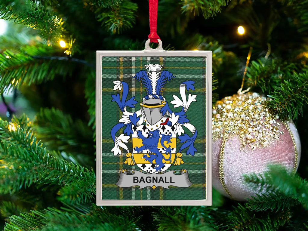 Bagnall Family Crest Christmas Tree Hanging Ornament product type