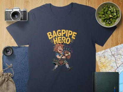 Bagpipe Hero Design Printed on T-Shirt product