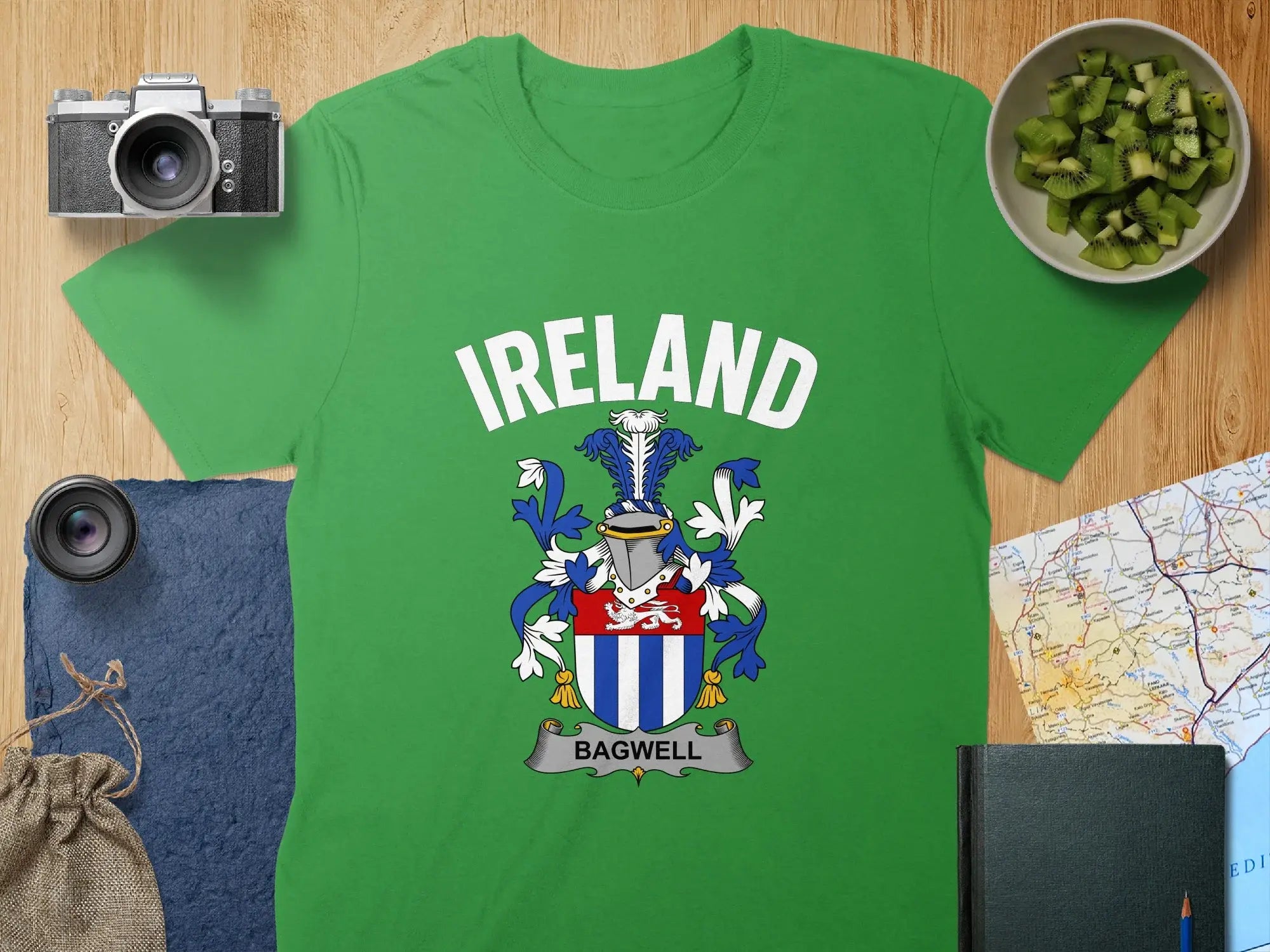 Ireland Shirt with Celtic Coat of Arms Design