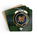Baillie Tartan Plaid Drink Coaster Set Custom product