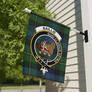 Baillie Clan Crest Tartan Garden Flag – Two Sizes