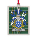 Baillie Family Crest on Tartan Design product