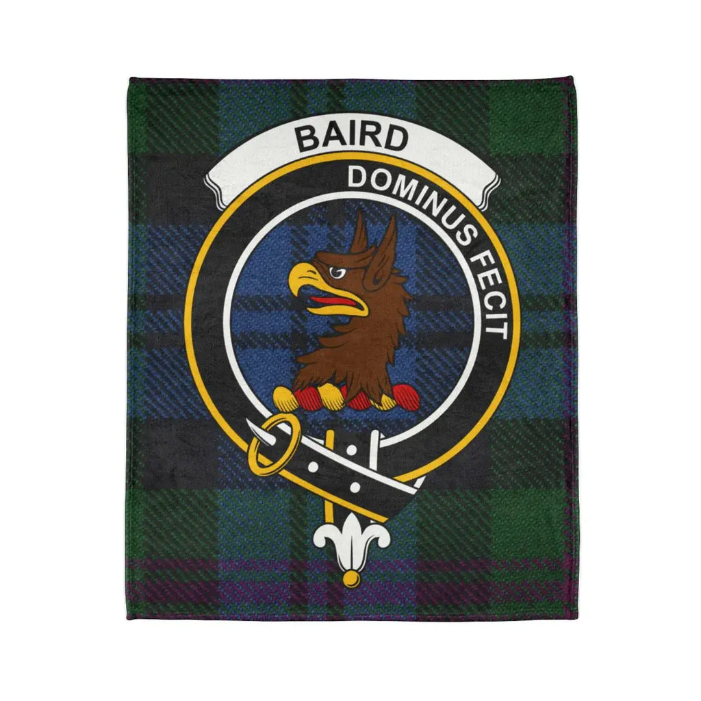 Baird Dominus Fecit Tartan Plaid Fleece Blanket