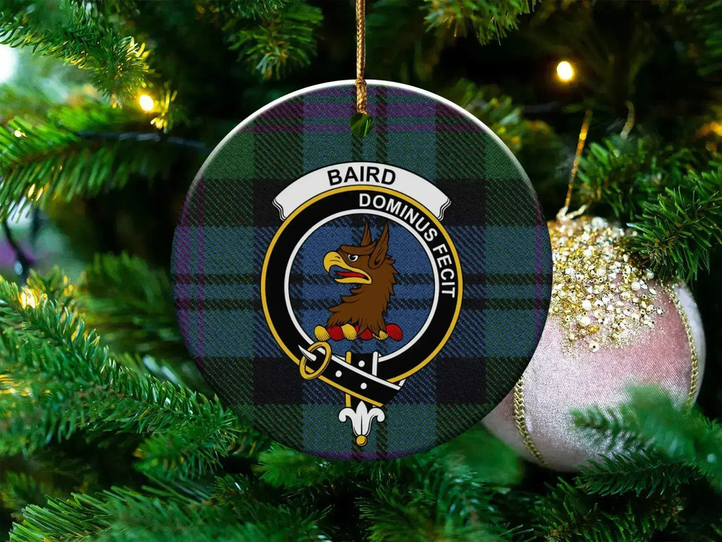 Baird Dominusfecit Plaid Pattern Circular Ornament product