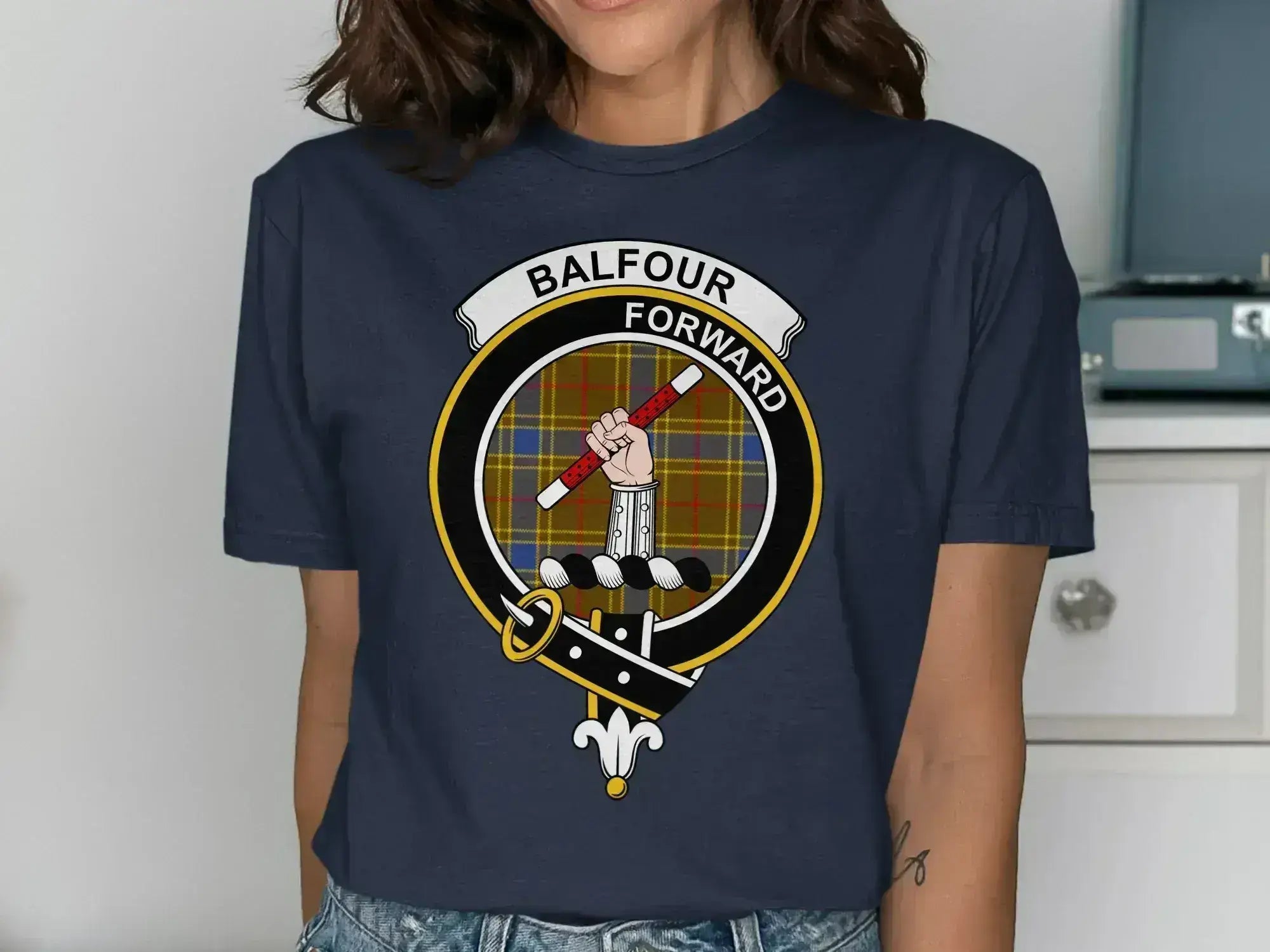 Balfour forwards graphic design short sleeve t-shirt — royal blue