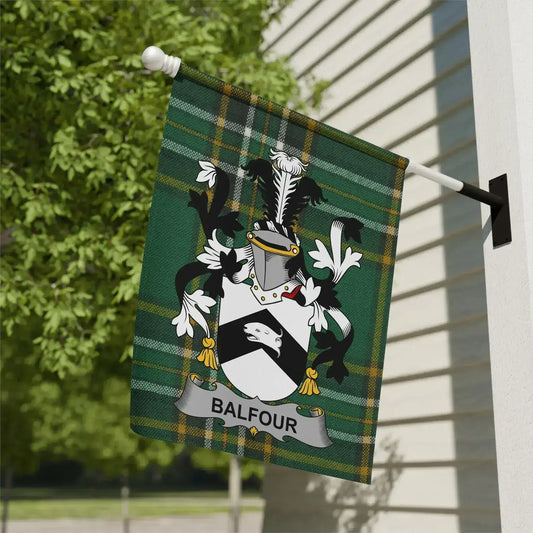 Balfour Family Crest Tartan Plaid Garden Flag product