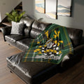 Bold Artistic Family Crest Plaid Pattern Blanket
