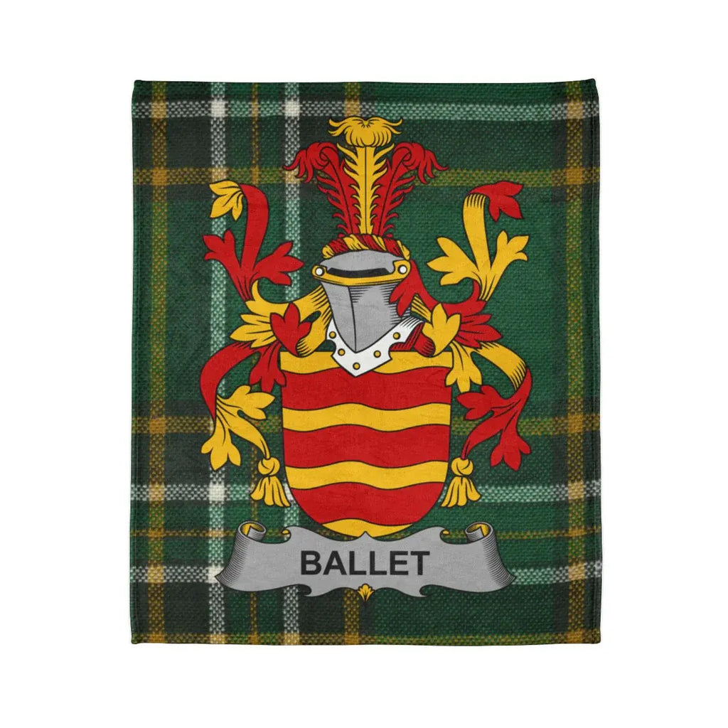 Heraldic Family Crest Themed Decorative Blanket