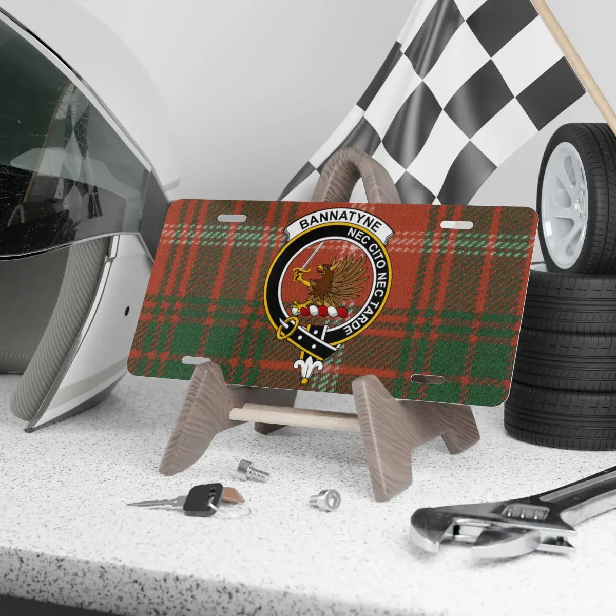 Bannatyne Plaid Pattern Custom License Plate product