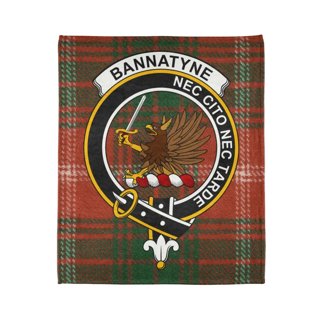 Bannatyne Clan Tartan Design Scottish Heritage Blanket