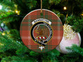 Bannatyne Nec Cito Nec Tarde clan crest double-sided ceramic ornament – front design view