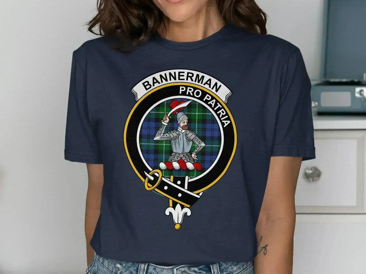 Bannerman pro patria graphic tee shirt — royal blue, unisex fit