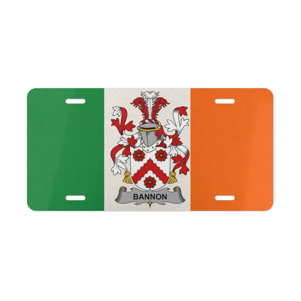 Irish Family Crest License Plate Decorative product