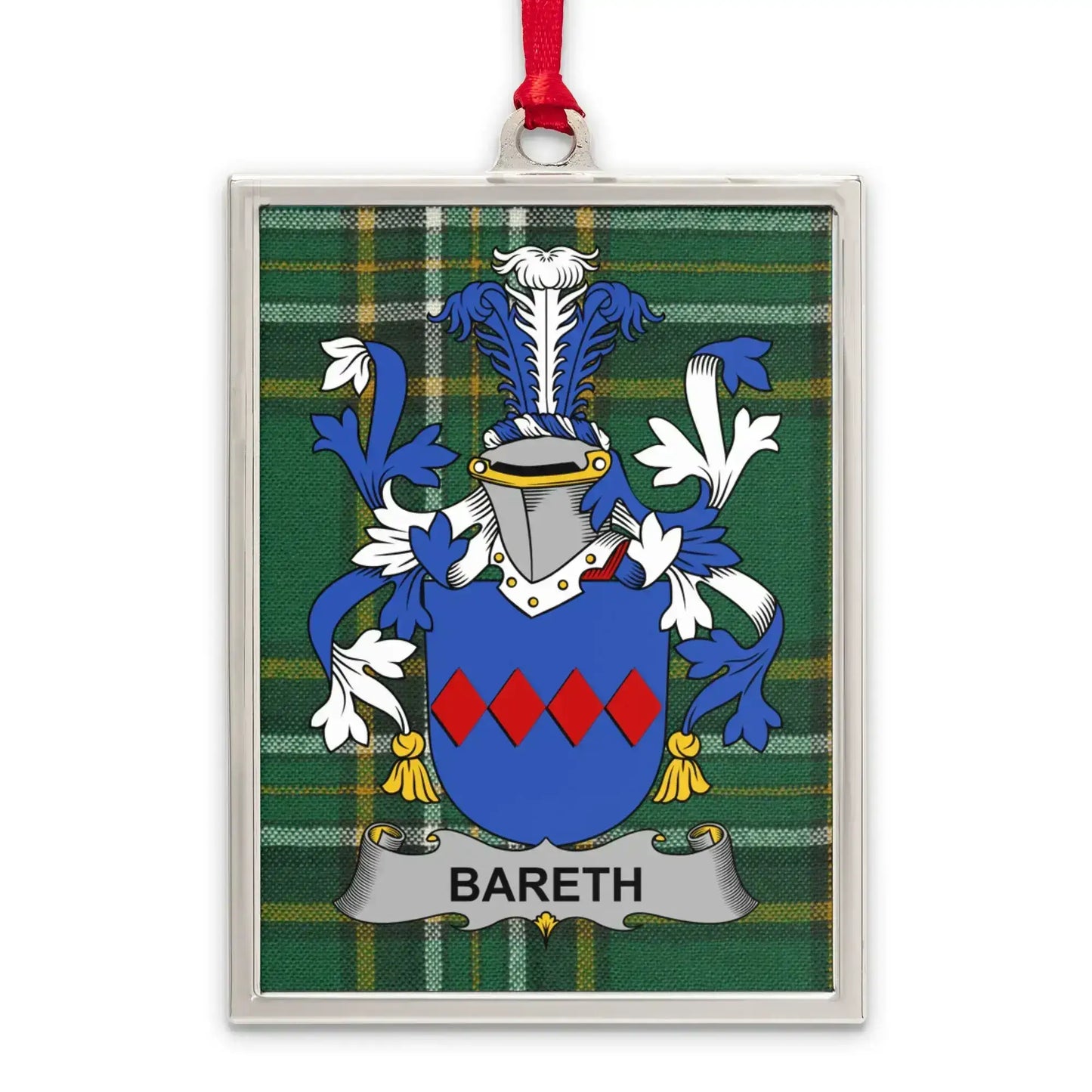 Customized BARETH Family Crest Plaque product