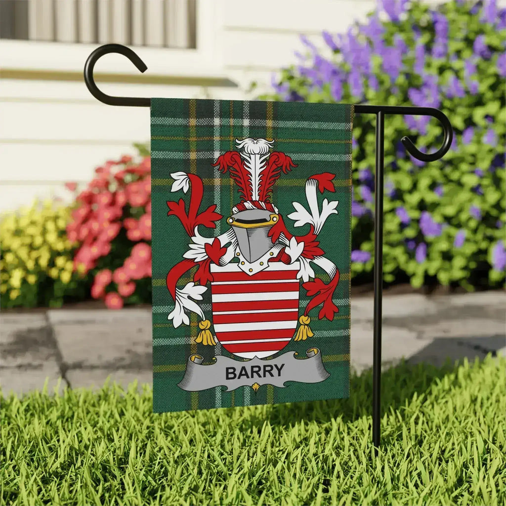 Barry Family Crest Garden Flag
