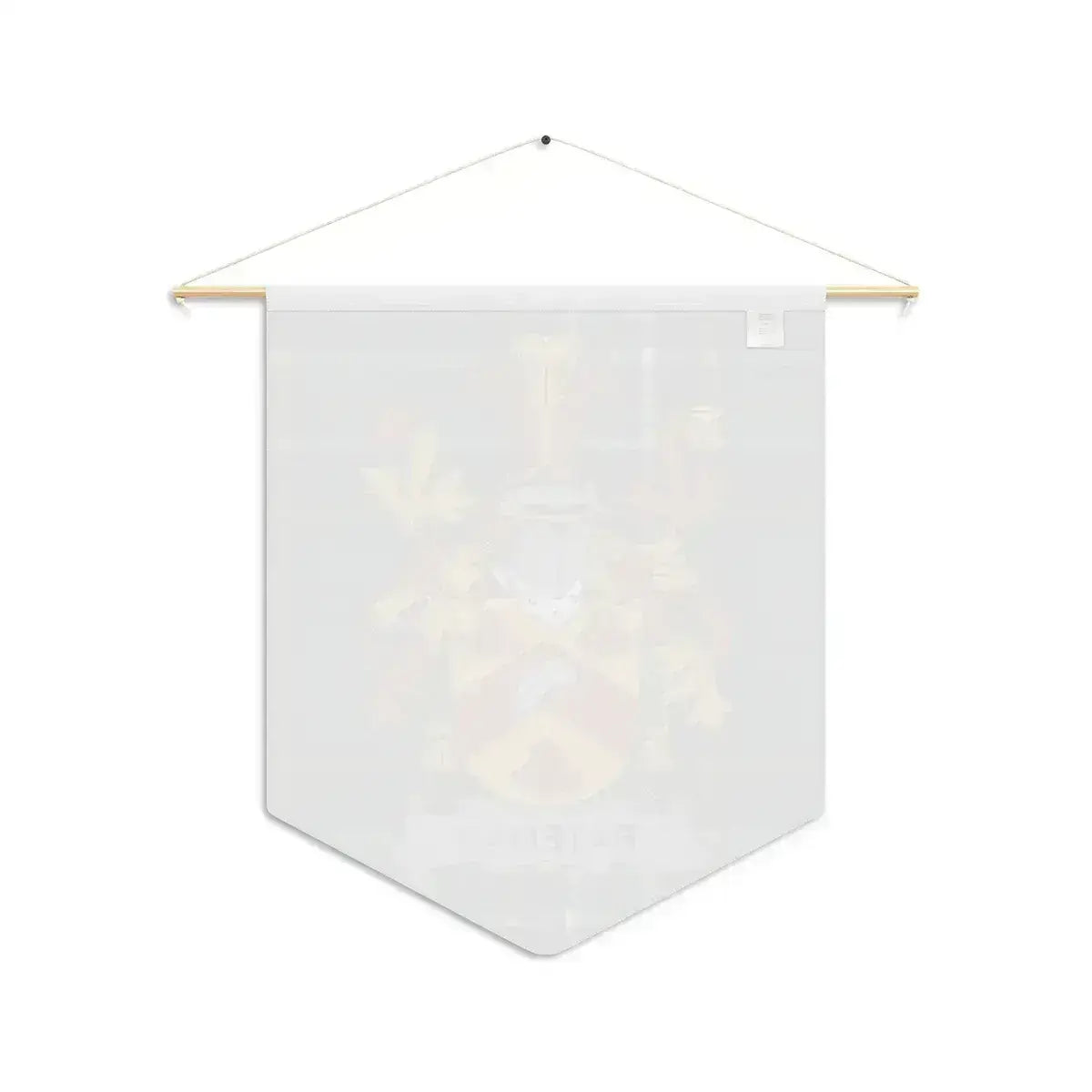 Bateman Irish family crest wall pennant — crest and tartan detail