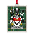 Bateson Family Crest Tartan Pattern Ornament product type