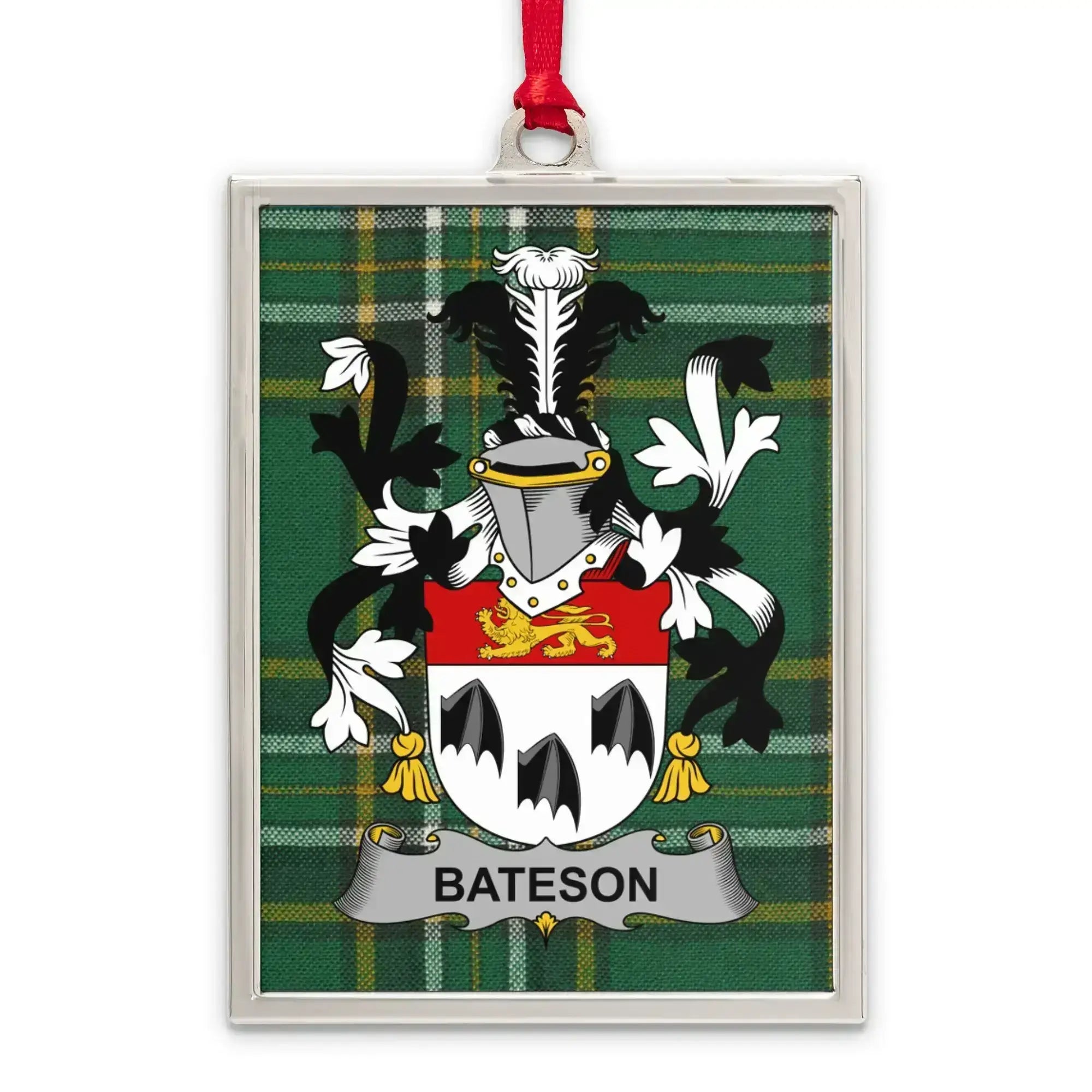 Bateson Family Crest Tartan Pattern Ornament product type