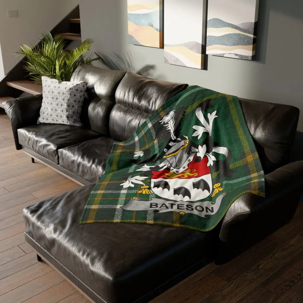 Bateson Family Coat of Arms Design Blanket