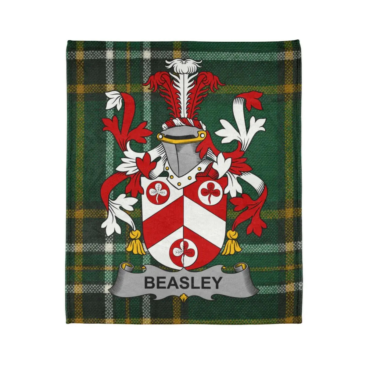 Beasley Family Crest Cozy Blanket Design