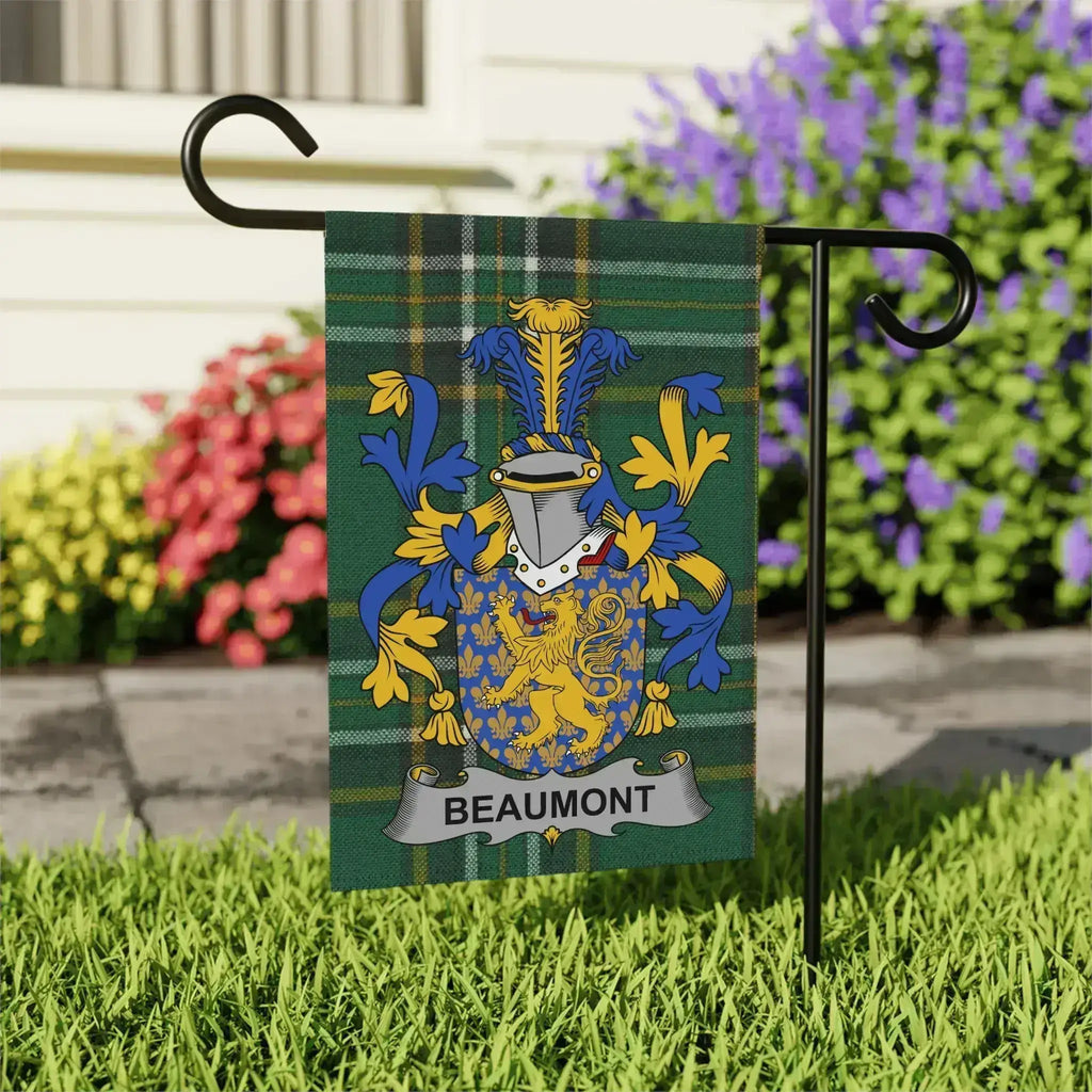 Beaumont Family Crest Garden Flag