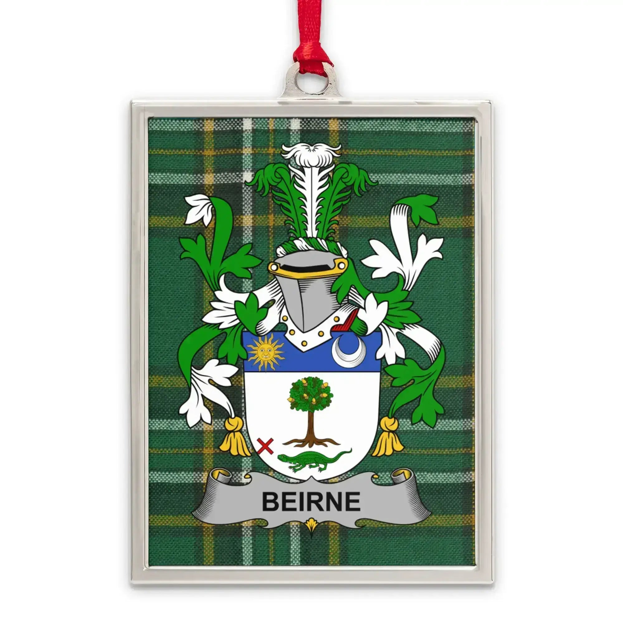 Beirne Family Crest Plaque for Home Decor Product