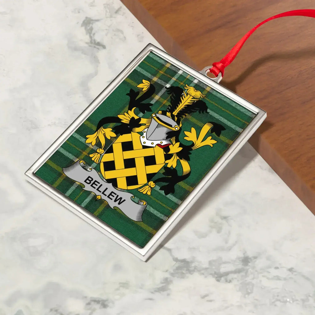Family Crest with BELLEW Inscription Ornament product