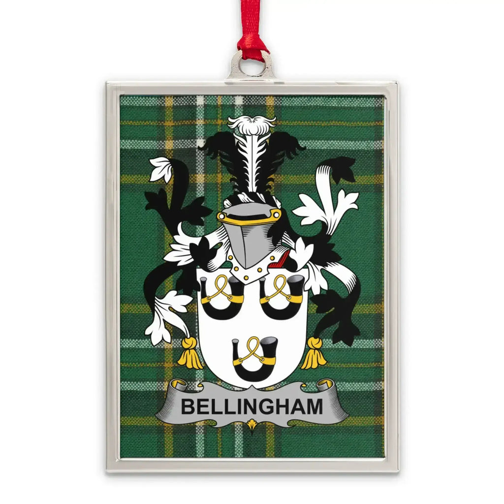 Bellingham Family Crest Plaid Ornament Custom product