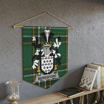 Green Beresford Tartan Crest Banner product