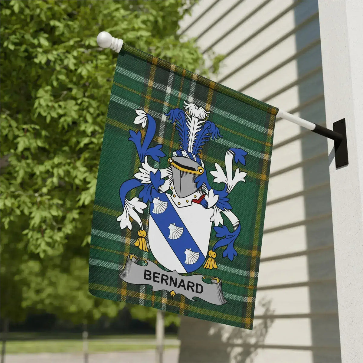 Bernard Family Crest Design in Flag