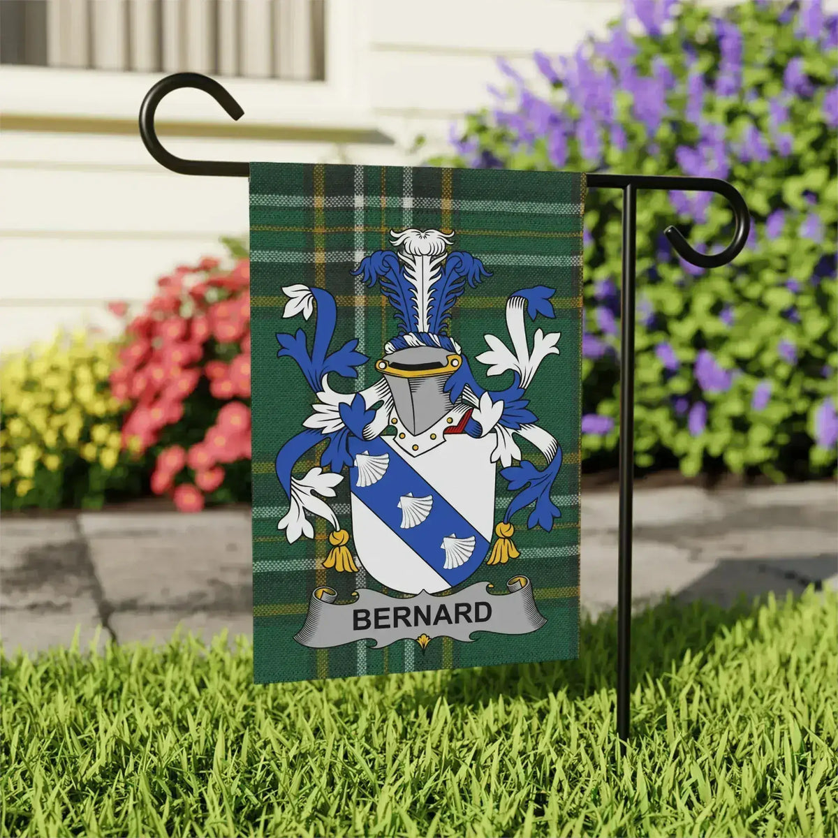 Bernard Family Crest Garden Flag Décor