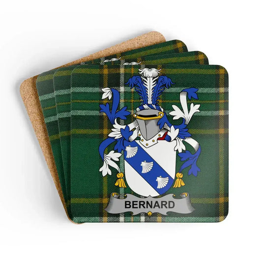 Family Crest Design Bernard Custom Coaster product