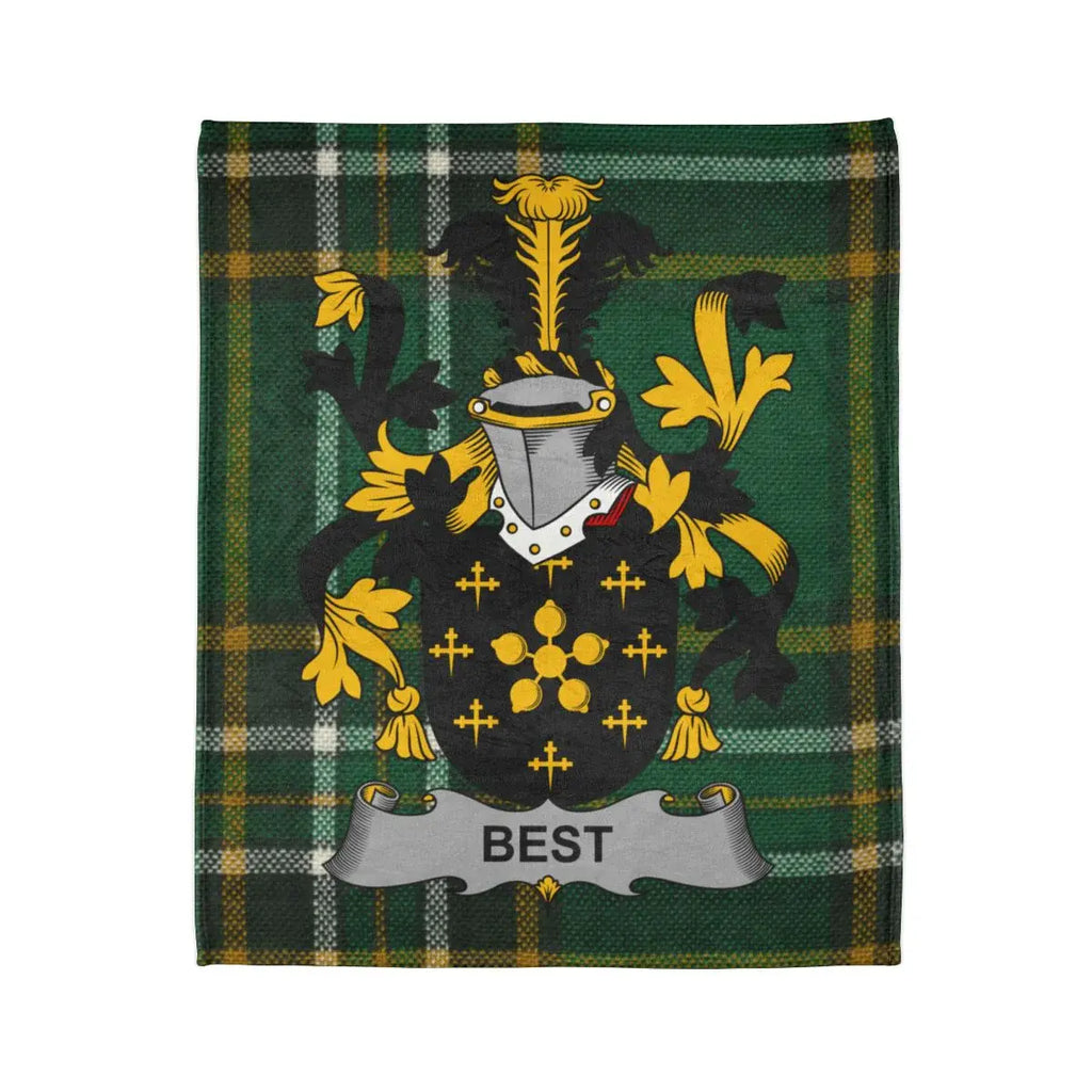 Personalized Family Crest Tartan Blanket Design