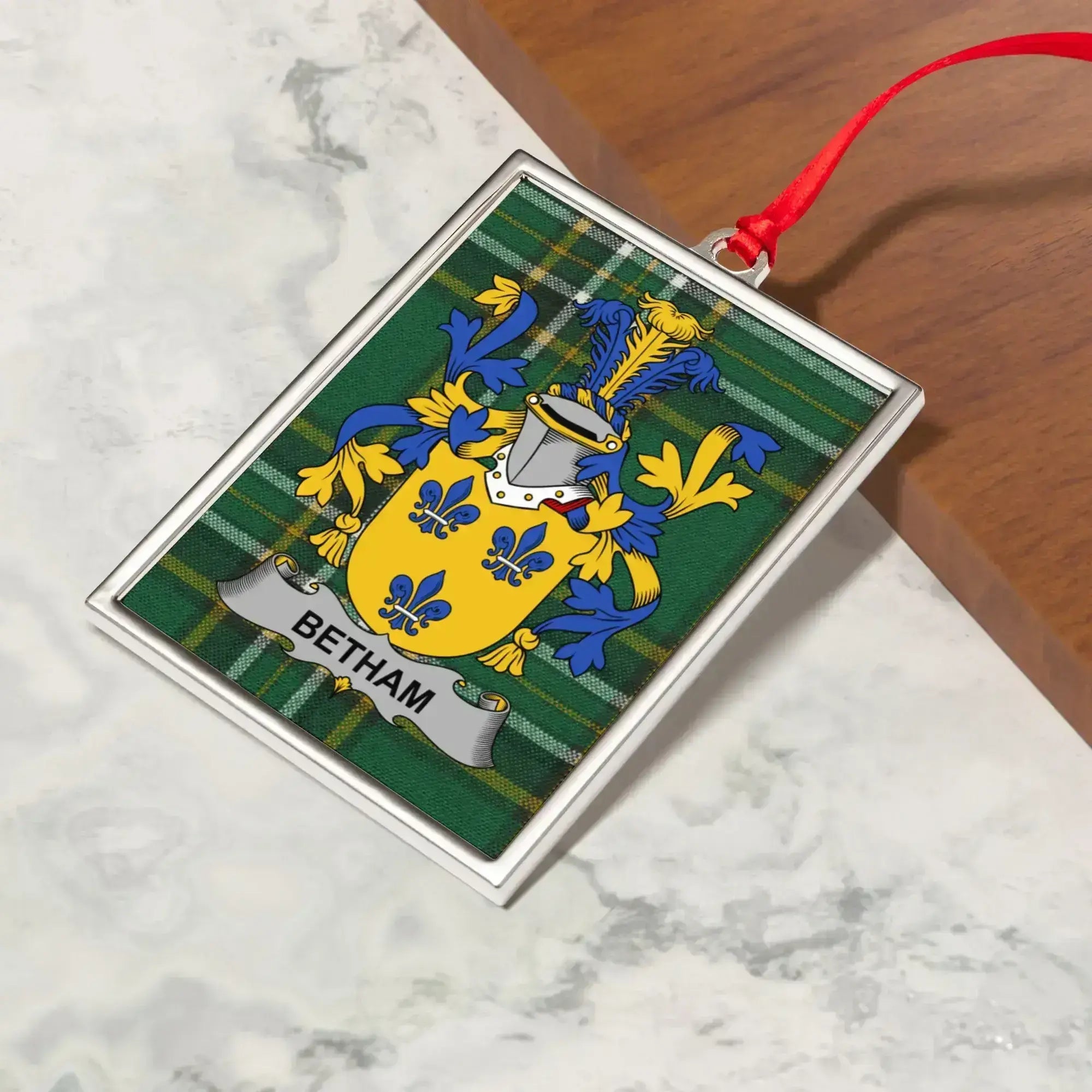 Betham Coat of Arms Plaque with Family Crest product