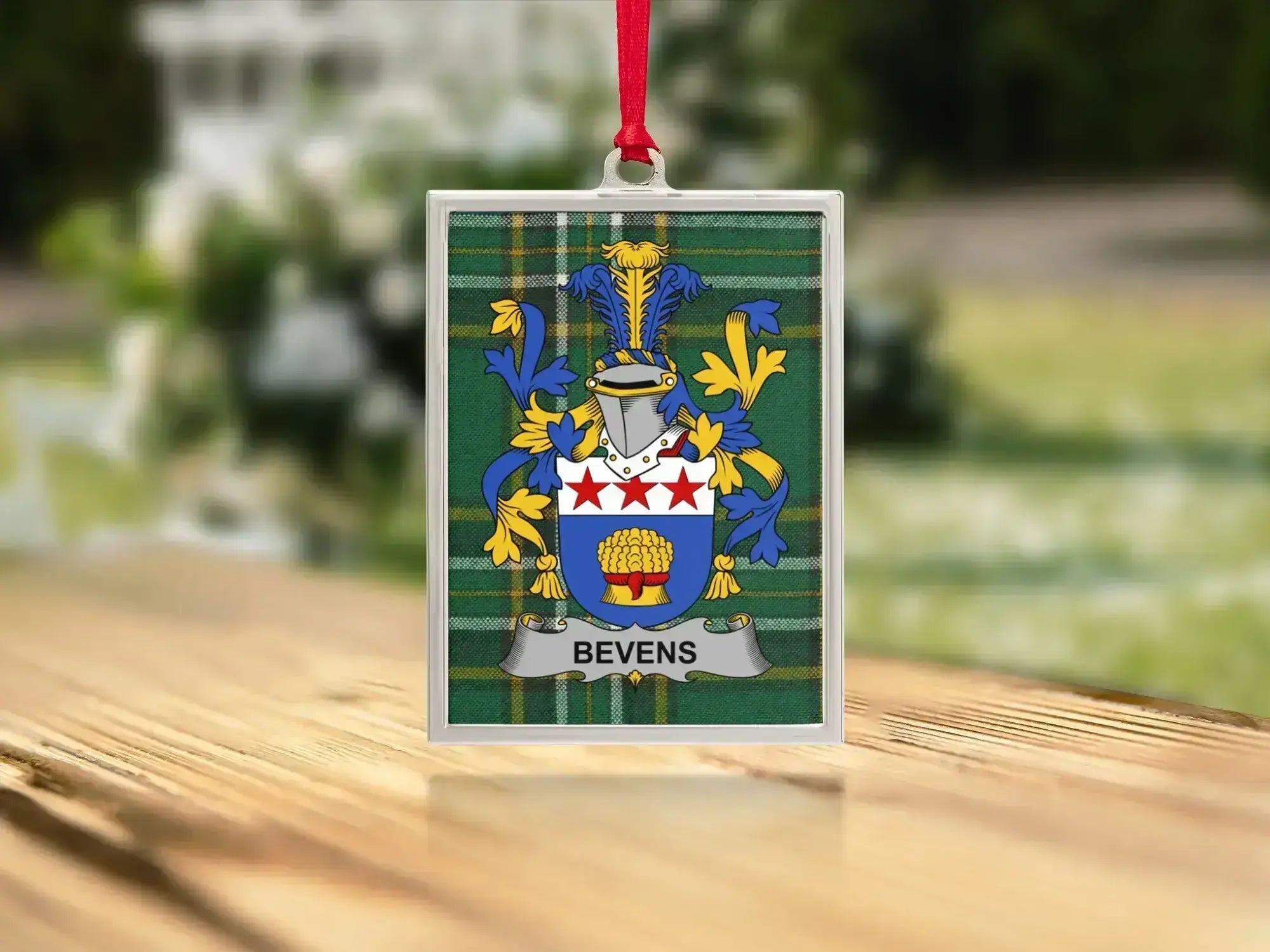 Personalized BEVENS Family Crest Ornament product