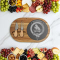 Beveridge engraved Scottish heritage serving board in acacia wood and slate