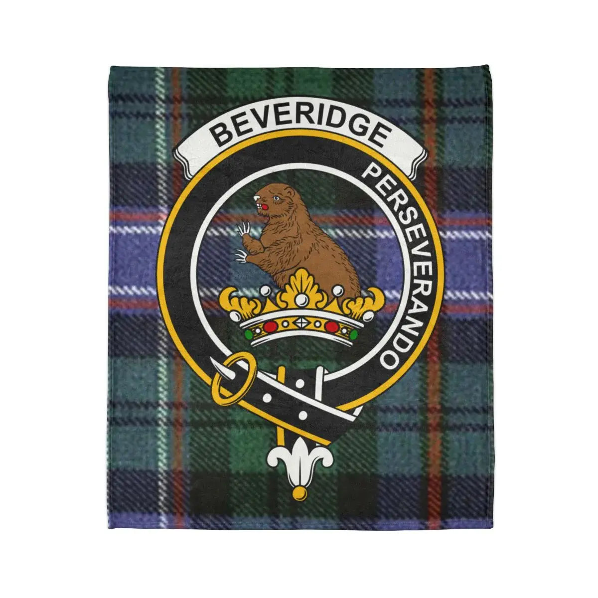 Beveridge Perseverando Crest Pattern Blanket