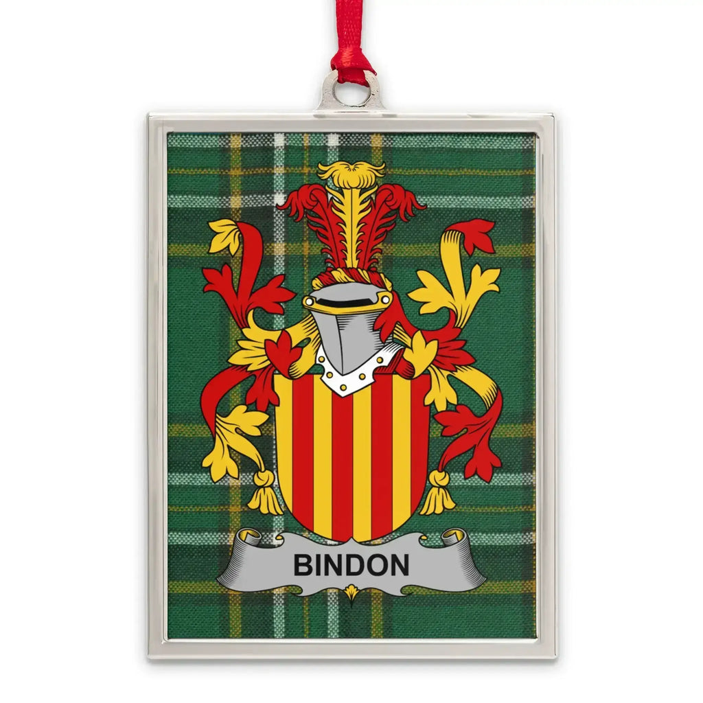 Bindon Family Crest Plaid Background Rectangular product